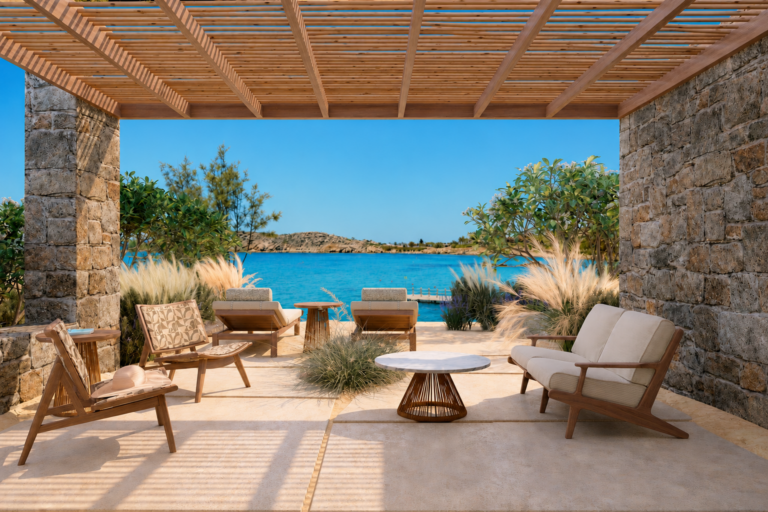 Fouquet's Mykonos Bungalow Suite with Terrace Two rooms Sea view (c)Divercity Architects & Variation Studio